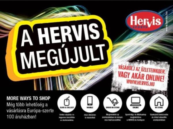 Online is lehet vásárolni a Hervis-nél Online is lehet vásárolni a Hervis-nél